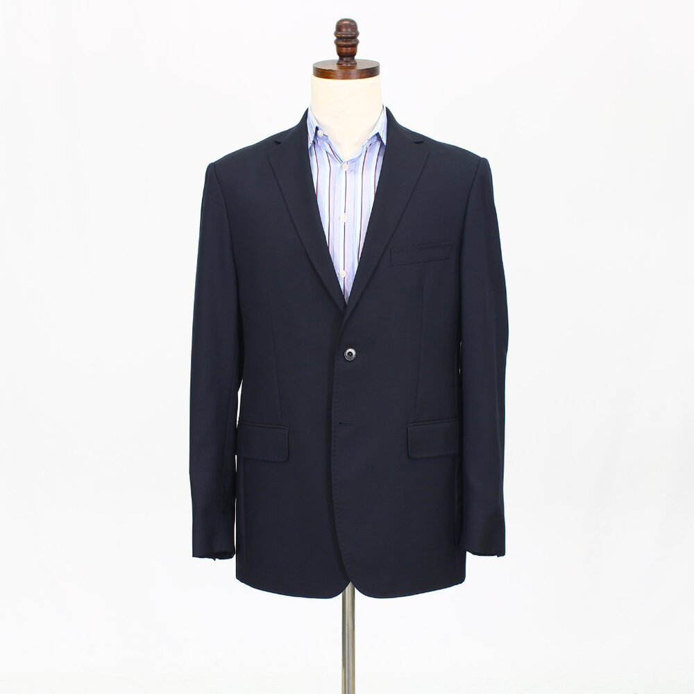 Vistula 42R Navy Solid 2-Button Sport Coat Blazer Jacket T675